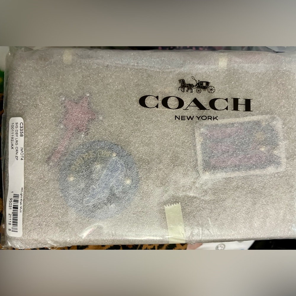 SOLD NWT Coach Cinderella Large Wristlet